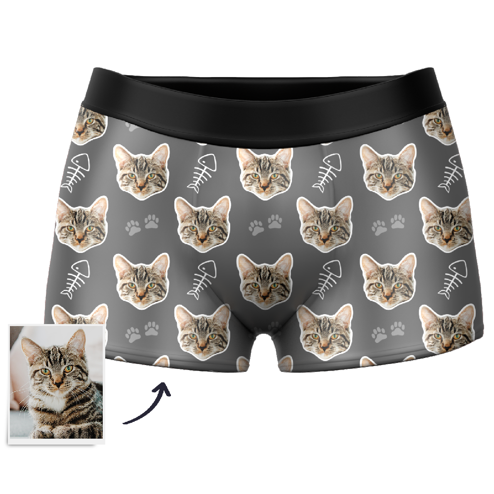 Best Custom Cat Boxers Australia  #1 Boxer Shorts with Your Cats - Pulse  Socks