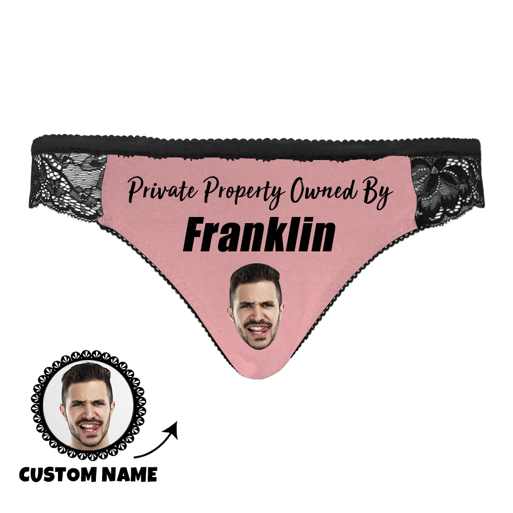 Custom Face Women�s Panties Only Him Can Make Me Wet Personalized Women's  Lace Panties